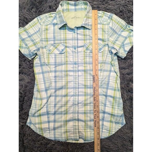 Eddie Bauer Shirt Women's‎ Vented Lightweight Hiking Fishing Medium Button Down - Picture 6 of 8